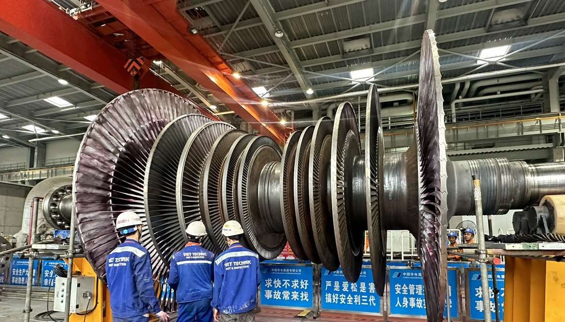 Kiểm tra NDT RÔTO Tuabin hơi công suất lớn cho Nhà máy Nhiệt Điện.
